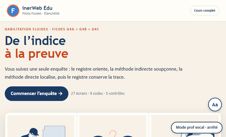 Aperçu — L’étanchéité — de l’indice à la preuve